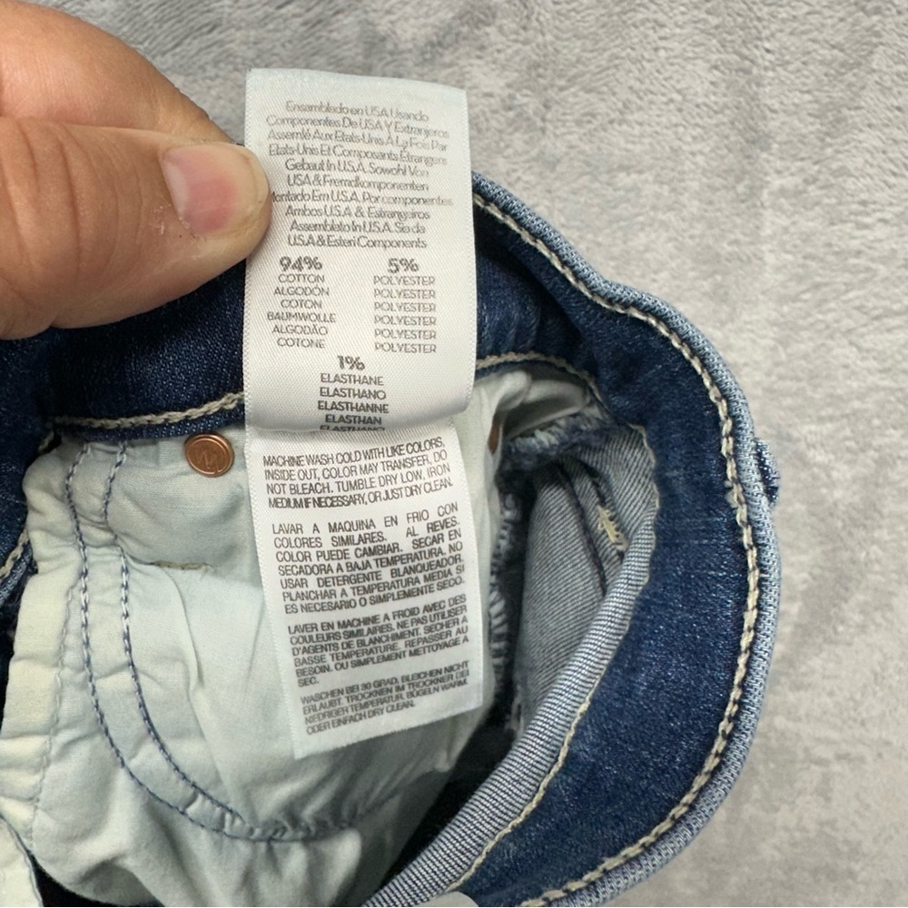 Mother The Dazzler Ankle Fray Mid Rise Distressed Jeans Size 25 Weekend Warrior - Picture 5 of 12